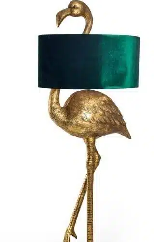 Gold Flamingo Lamp