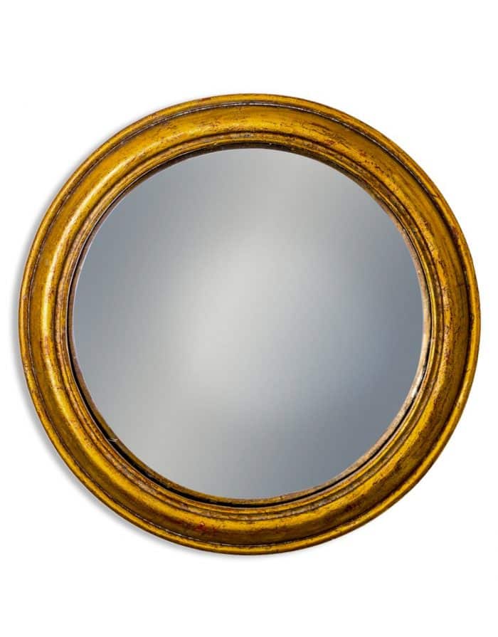 gold deep framed mirror