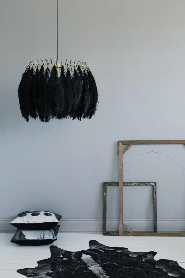 Feather Pendant Lamp Black