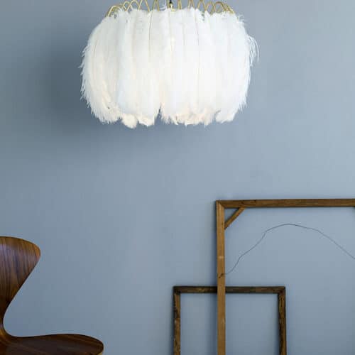 Feather Pendant Lamp White