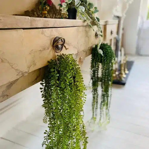 faux hanging plant