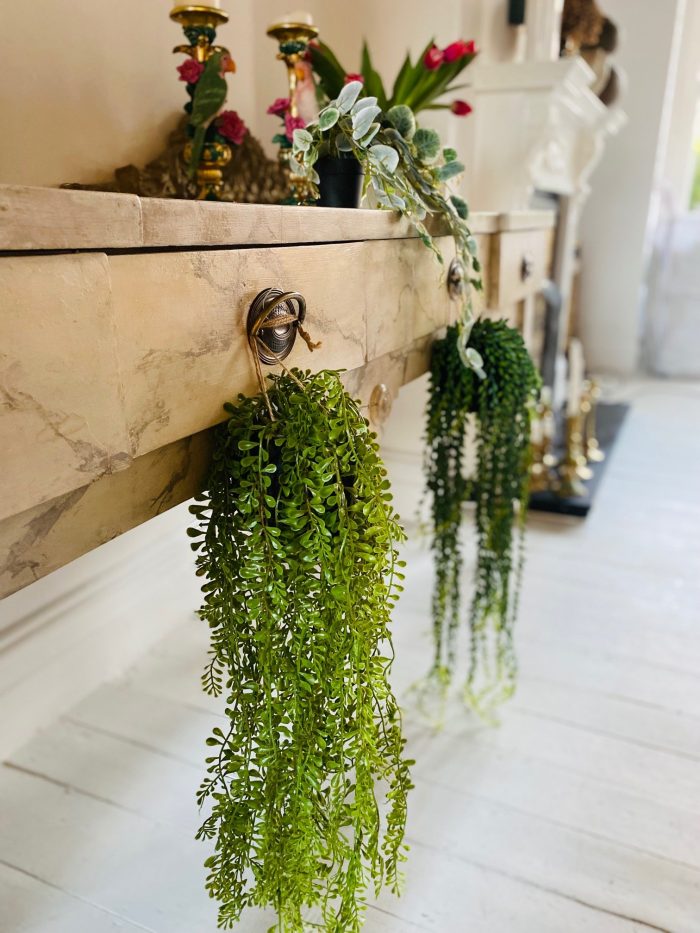 faux hanging plant