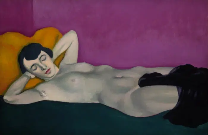 Lying Woman before Violet