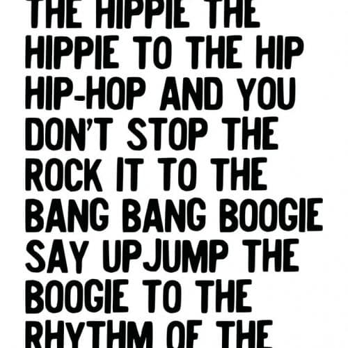 rappers delight print