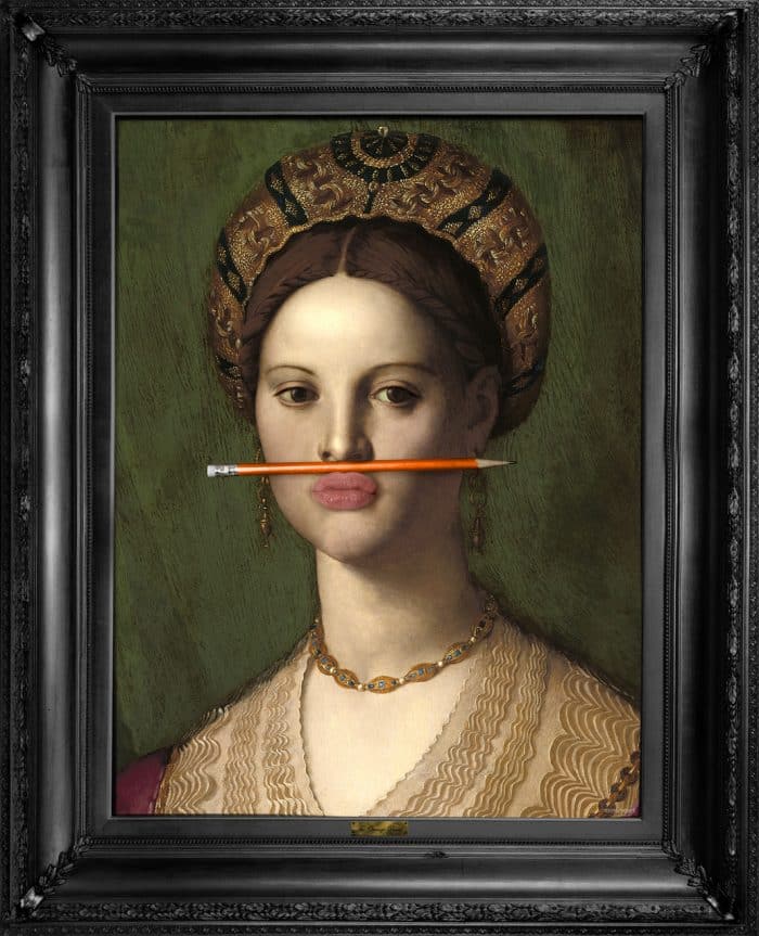 The Orange Pencil Framed