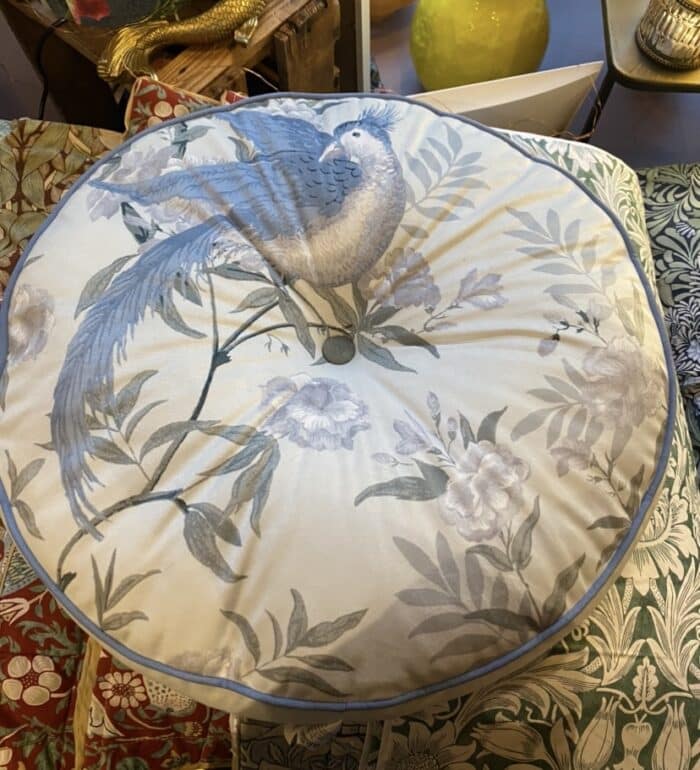 Round Peacock Cushion